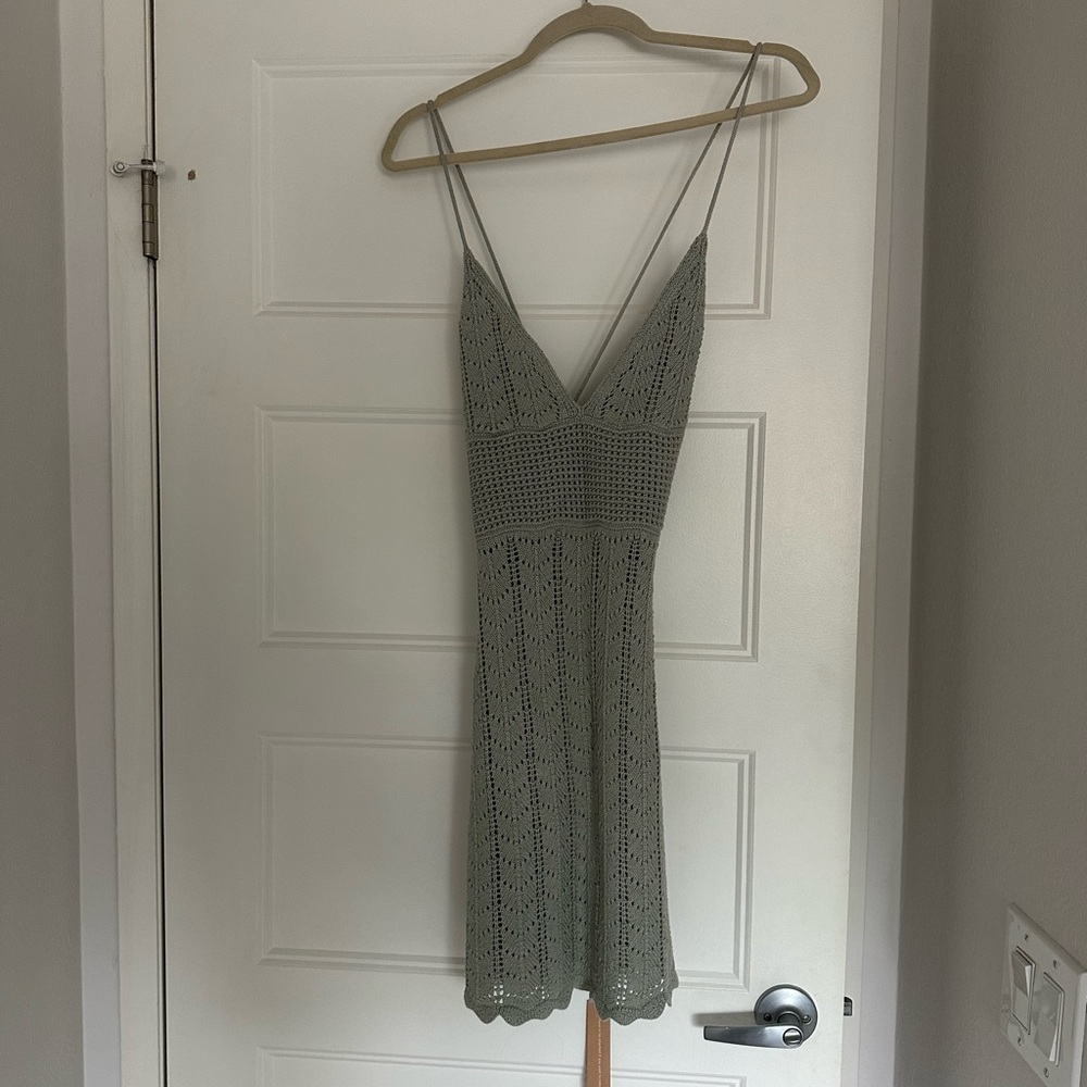 Reformation open knit dress NWT